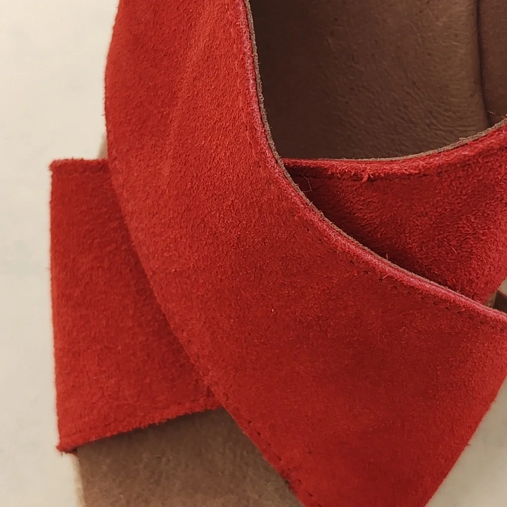 Picon Calzados Leather Espadrille Wedge Shoes 9.5 Handmade in Spain